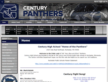 Tablet Screenshot of centurypanthers.org
